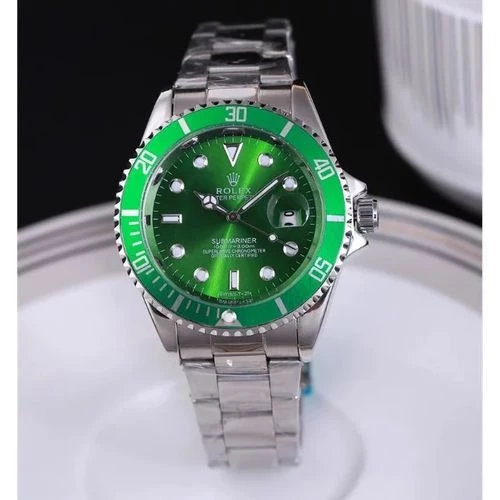 relogio a prova d`agua 40mm  ouro verde preto